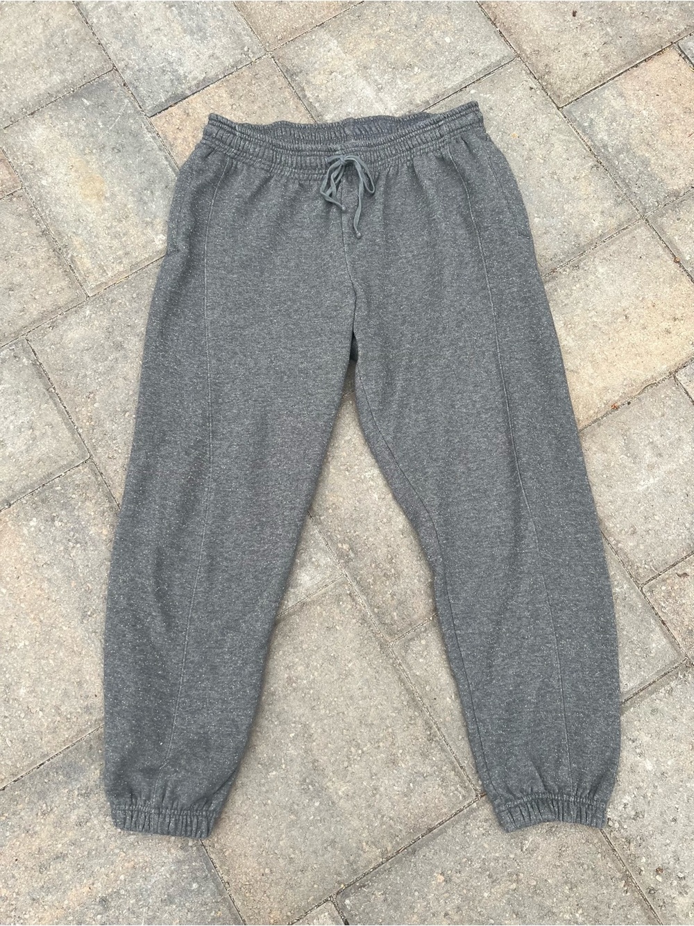 EUC Daily Practice Gray Sparkle Joggers Small